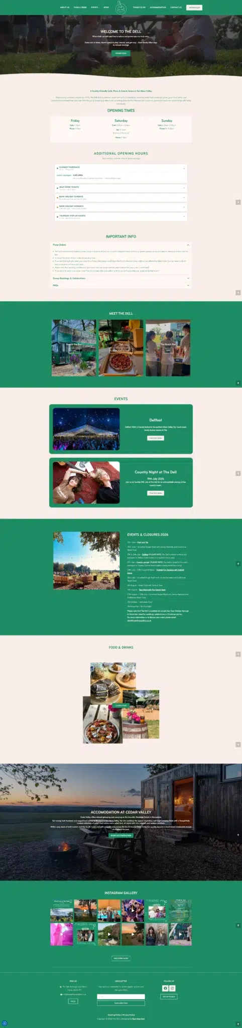 The Dell Hampshire – Luxury Venue & Hospitality Website Design by Next Nova Technologies