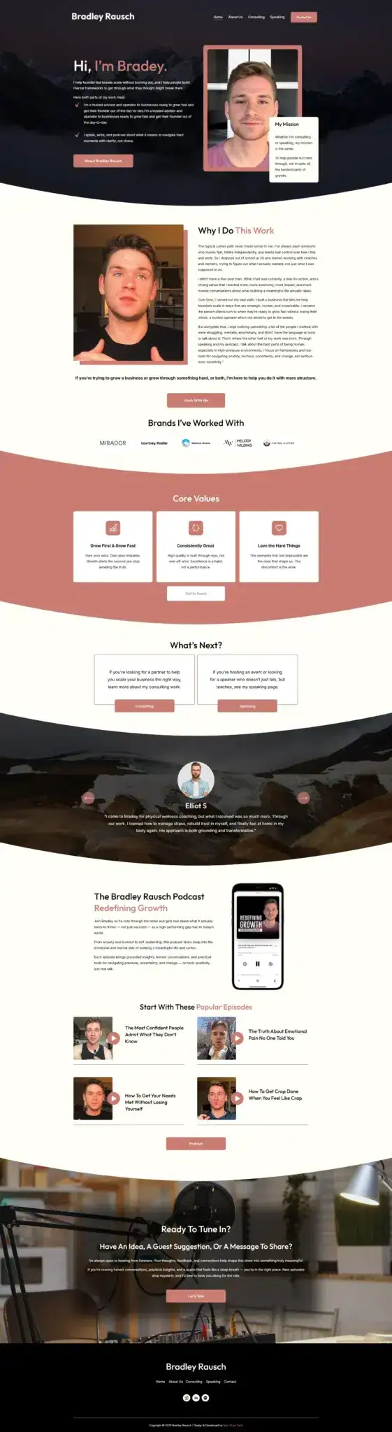 Bradley Rausch website