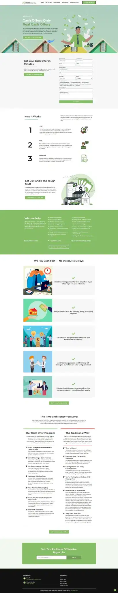 Cash oOffers Only website
