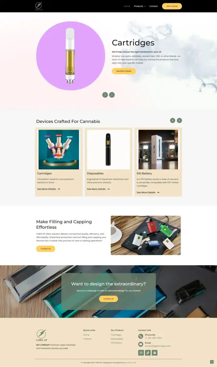 Chrg Up website