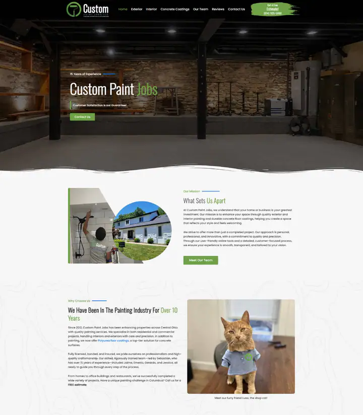 Custom Paint website