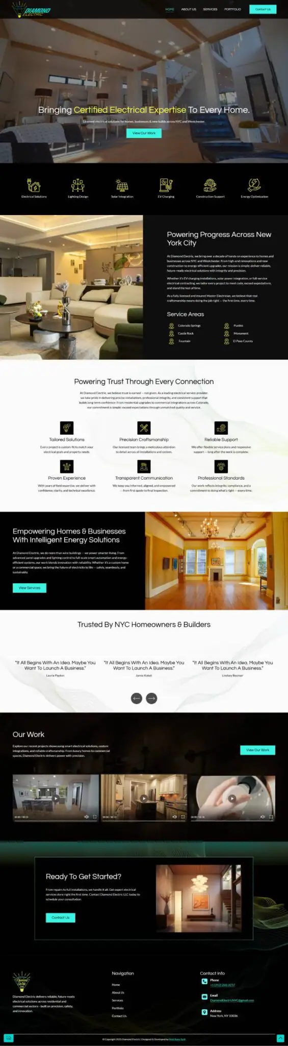 Diamond Electric website