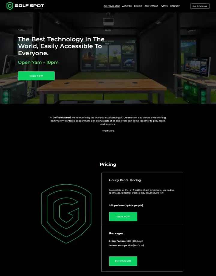 Golf Spot website