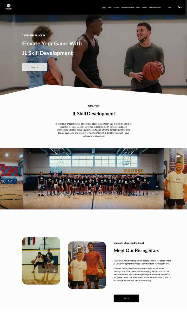 JL Skill Development website