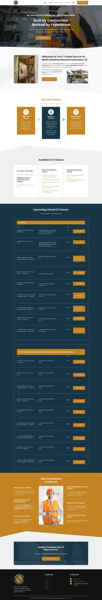 NC Contractor website