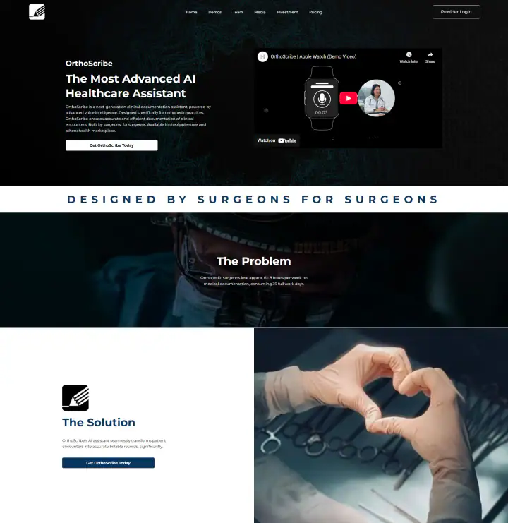 OrthoScribe website