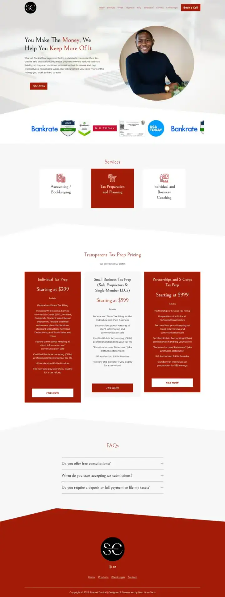 Shareef Capital website
