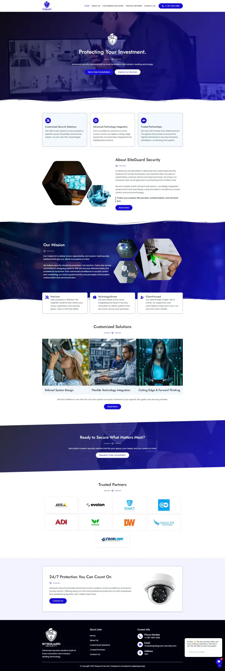 Siteguard Security website